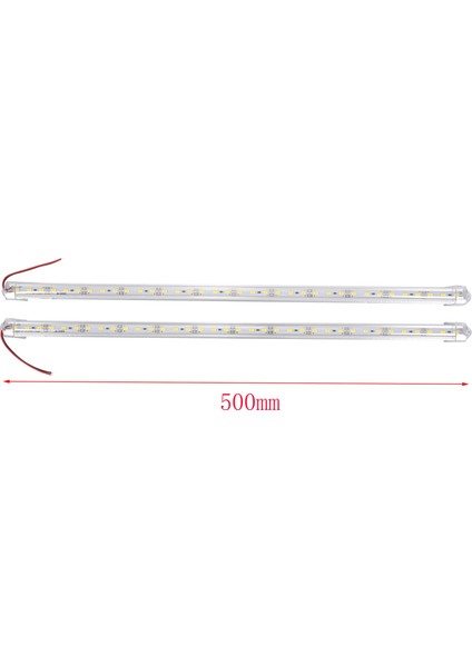 Alüminyum Alaşımlı LED Şerit-4 x LED Şerit Çubuğu -Beyaz (Yurt Dışından)