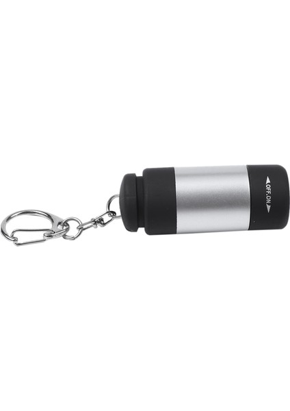 Flyeer 1 Adet USB Mini Torch El Feneri LED Taşınabilir Şarj Edilebilir Kapı Anahtarlık ile (Yurt Dışından)