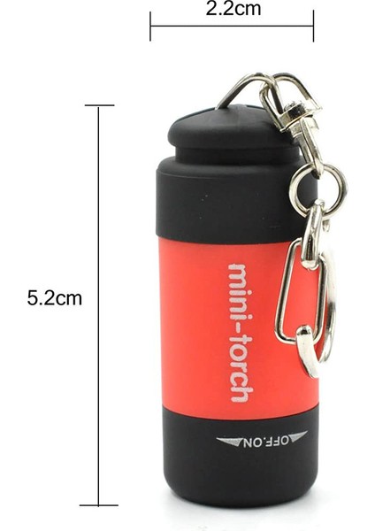 Adet Mini Anahtarlık Çanta Torch USB Şarj Edilebilir LED Işık El Feneri Lambası Su Geçirmez (Yurt Dışından) indirimleri