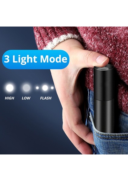 Q5 Zoom Sürümü El Feneri 600MAH USB Şarj Mini Kamp Işıklı Fener (Yurt Dışından) fırsatları