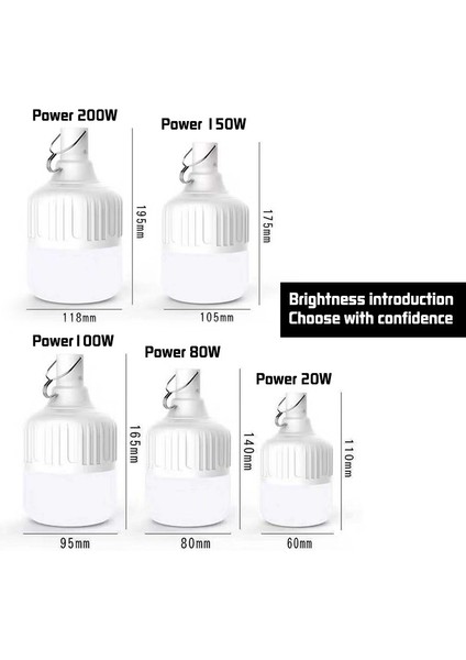 USB Şarj Edilebilir Ampul LED Acil Durum Ampul Işık Dış Mekan Durak Lambası El Fenerleri El Feneri (Yurt Dışından) indirimleri