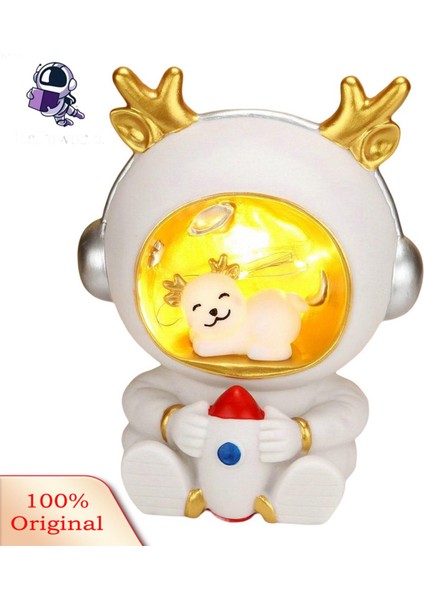 Grebest LED Gece Lambası Yaratıcı Şekil 2'si 1 Arada Astronot LED Gece Lambası Kumbara Hediye (Yurt Dışından) modelleri