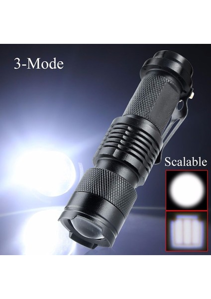 LED El Fenerleri Mini LED Flaş Işığı Cob Torch 14500 Ayarlanabilir Zoom Odak Torch USB Flaş Işığı (Yurt Dışından) modelleri