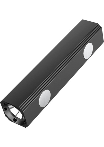 LED Çok Fonksiyonlu Dış Mekan Güçlü Işık T6 Mıknatıslı Işık Mini El Feneri, Parlak Stil: Beyaz Işık + Sarı Işık (Yurt Dışından)