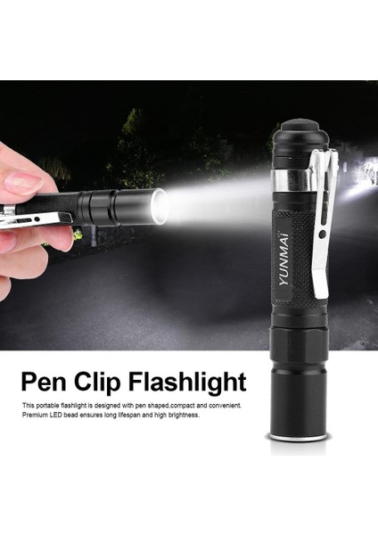 【indirim Indirim】mini Taşınabilir LED Kalem Klipsi El Feneri Teleskopik Zoom Işıklı Fener Lambası Açık Kamp Için (Yurt Dışından) fiyatları