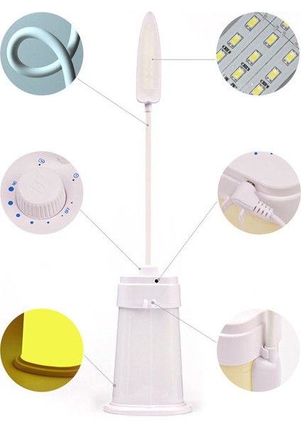 Moda Yaratıcı El Tipi Taşınabilir Şarj Edilebilir USB LED Gece Lambası (Yurt Dışından)