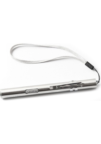 LED Su Geçirmez Kamp USB Şarj El Feneri Tıbbi Cerrahi Acil Yeniden Kullanılabilir Cep Kalem Işık Torch Sarı Işık (Yurt Dışından)