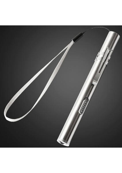 LED Su Geçirmez Kamp USB Şarj El Feneri Tıbbi Cerrahi Acil Yeniden Kullanılabilir Cep Kalem Işık Torch Sarı Işık (Yurt Dışından)