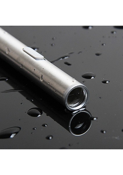 LED Su Geçirmez Kamp USB Şarj El Feneri Tıbbi Cerrahi Acil Yeniden Kullanılabilir Cep Kalem Işık Torch Sarı Işık (Yurt Dışından)