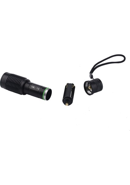 Skywolfeye 240-350LM T6 Odak Ayarlanabilir Dış Mekan 5 Mod LED El Feneri Siyah (Yurt Dışından) fiyatları