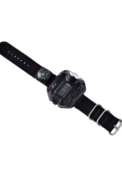 Yfashion LED Işık El Feneri USB Lare Flaş Işığı Pil ile Çok Fonksiyonlu Saat Işığı (Yurt Dışından) indirimleri