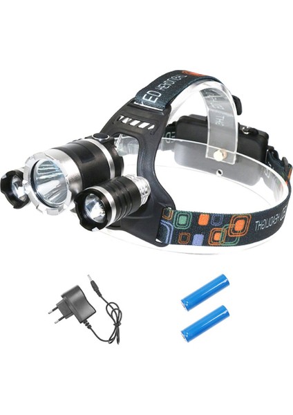Işık Sabit Odaklı Süper Parlak T6 Far Şarjlı Far El Feneri-Siyah 2 Pil + 1 Şarj Cihazı ile (Yurt Dışından) fiyatları
