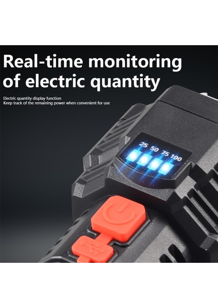 LED El Feneri Süper Parlak USB Dış Mekan 200 M Aralığı Çok Fonksiyonlu LED Uzun Menzilli Spot Pil Ekran Cob Işıklı Fener (Yurt Dışından) fırsatları