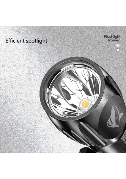 Taşınabilir Güçlü Işık El Feneri USB Şarj Edilebilir Mini Kamp El Feneri Dere (Yurt Dışından)