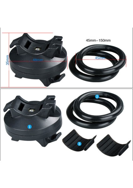 Yfashion 360 Derece Döngüsü Lamba Tutucu Bisiklet Sürme Aksesuarları Lamba Klipsi El Feneri Sabitleme Tutucu (Yurt Dışından) modelleri