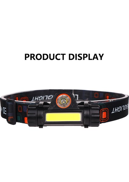 Lumiparty LED Xpe+Cob Düğme Anahtarlı Farlı Dış Mekan Kamp El Feneri (Yurt Dışından) modelleri