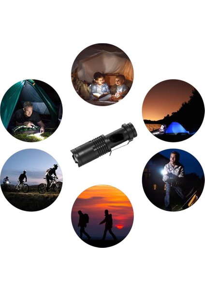 LED El Feneri, Alüminyum Alaşımlı 1200LM Ayarlanabilir Zoom Işık Lambası, Kaymaz Su Geçirmez Uzun Menzilli Güçlü Işık Orch Bisiklet Dağcılık Için Renk (Yurt Dışından) fırsatları