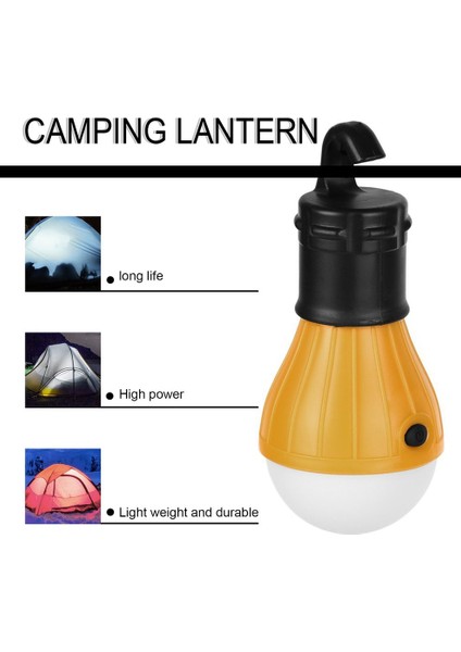 Yumuşak Işık Dış Mekan Asılı LED Kamp Çadırı Ampul Balıkçılık Fener Lambası - Turuncu (Yurt Dışından) modelleri