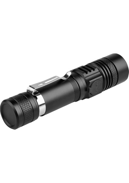 Lumiparty USB Highlight Kullanışlı Güçlü Alüminyum Alaşımlı Mini Küçük El Feneri (Yurt Dışından)