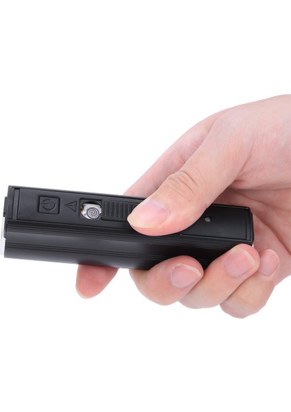 USB Şarj LED El Feneri Alüminyum Alaşımlı Parlak Işık Mini Torch Açık Kamp Için Çakmak Fonksiyonu ile (Yurt Dışından)