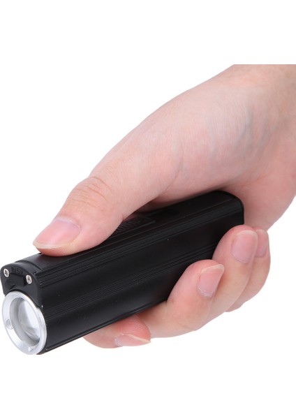 USB Şarj LED El Feneri Alüminyum Alaşımlı Parlak Işık Mini Torch Açık Kamp Için Çakmak Fonksiyonu ile (Yurt Dışından)