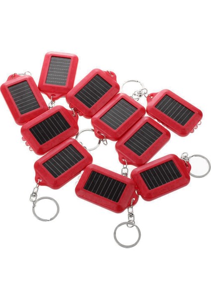 Flyeer 10X Mini Güneş Enerjisi Şarj Edilebilir 3led El Feneri Anahtarlık Işık Torch Halkası Yeni - Kırmızı (Yurt Dışından) fiyatları