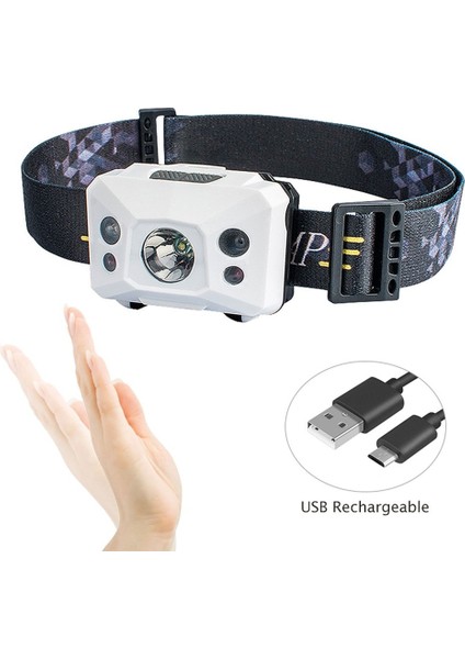 Te Açık Taşınabilir USB Şarj Su Geçirmez Indüksiyon Kafa Lambası 3 Aydınlatma Modu Gece Sürme Balıkçılık Için LED Far (Yurt Dışından) fırsatları