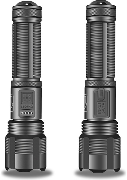 XHP50 LED El Feneri Güçlü 5 Mod USB Şarj Zoom Orch El Işığı (Yurt Dışından)