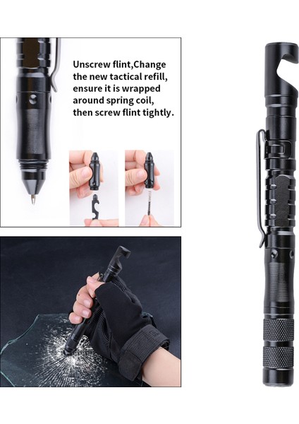 Taktik Kalem El Kamp Yürüyüş Pusula Cam Kırıcı Çok Aletler (Yurt Dışından) fiyatları