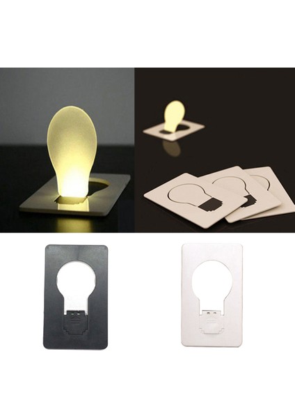 Mini Katlanır Taşınabilir Cep Kartı LED Gece Lambası Torch El Feneri Lamba Aracı (Yurt Dışından) fırsatları