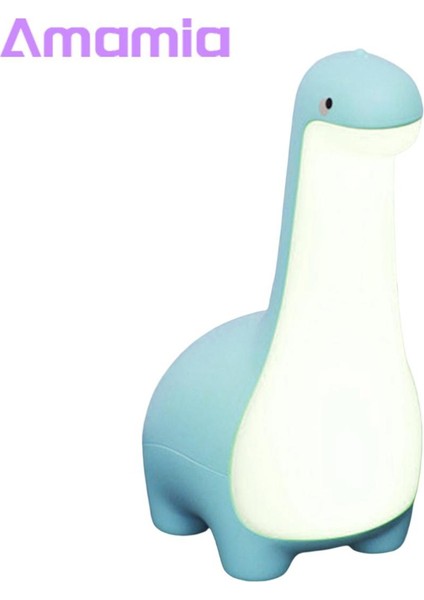 Amamia Karikatür Lamba Göz Koruması Parlamayan Karikatür Dinozor Tarzı LED Başucu Lambası (Yurt Dışından)