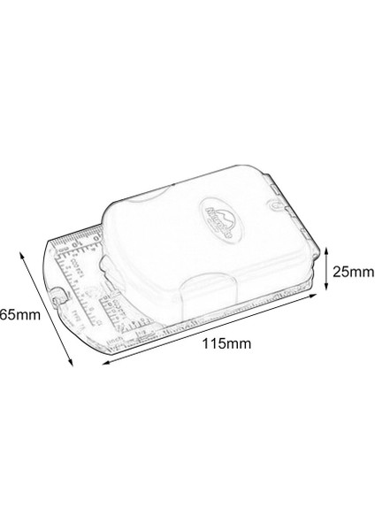 LED Işıklı Çok Fonksiyonlu Aydınlık Pusula Taşınabilir Su Geçirmez Pusula-Siyah&şeffaf&kırmızı (Yurt Dışından) fırsatları