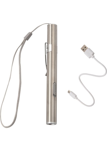 Eıtgzwas LED Su Geçirmez Kamp USB Şarj El Feneri Cerrahi Acil Yeniden Kullanılabilir Cep Kalem Işıklı Fener Sarı Işık (Yurt Dışından)