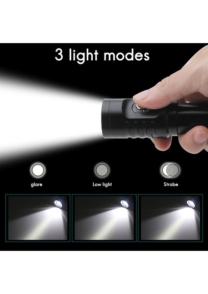 Yüksek LED El Feneri 1000 Yüksek Lümen LED El Feneri 3 Modu Kamp Yürüyüş Acil Durum Için El Feneri (Yurt Dışından) modelleri