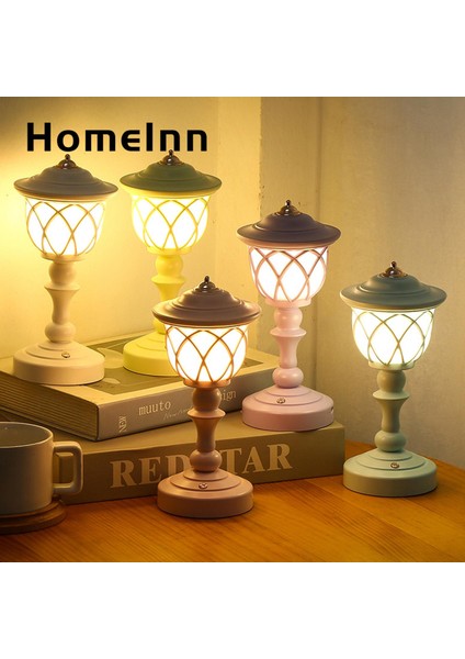 Homeınn Masa Lambası Şarj Edilebilir Mini Kapalı Başucu LED Lamba Dekor Noel Hediyesi (Yurt Dışından) fiyatları