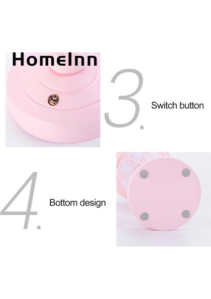 Homeınn Masa Lambası Şarj Edilebilir Mini Kapalı Başucu LED Lamba Dekor Noel Hediyesi (Yurt Dışından) modelleri