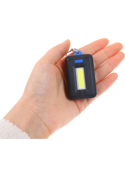 Cob El Feneri Anahtarlık Mini LED El Feneri Taşınabilir Açık Acil Durum Işığı (Yurt Dışından)