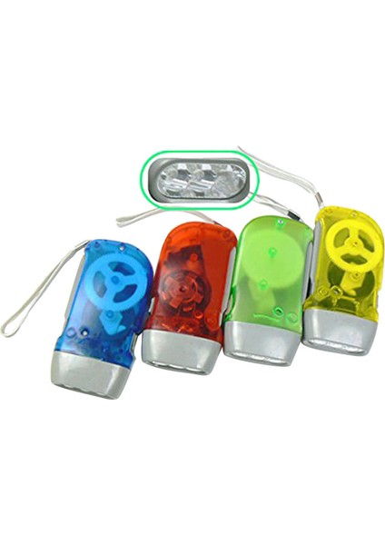 Flyeer 3 LED Dinamo Kurmalı El Feneri Elle Basılan Krank Nr Pilsiz Fener (Yurt Dışından) fiyatları