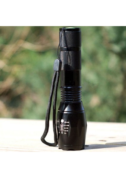 5 Mod LED Alüminyum Alaşımlı Zumlanabilir El Feneri Torch Açık Kamp Lambası (Yurt Dışından)