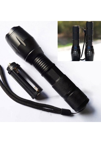 5 Mod LED Alüminyum Alaşımlı Zumlanabilir El Feneri Torch Açık Kamp Lambası (Yurt Dışından)