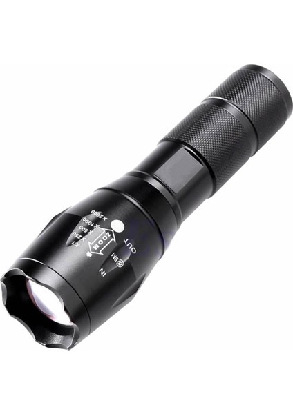 5 Mod LED Alüminyum Alaşımlı Zumlanabilir El Feneri Torch Açık Kamp Lambası (Yurt Dışından)