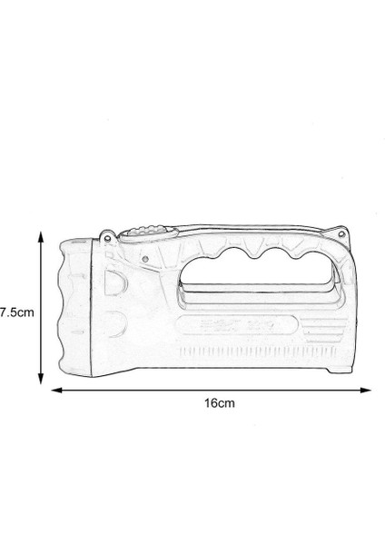 Ef Dış Mekan LED Parlak Şarj Güçlü Işık El Feneri Torch Bir Lamba Kafası (Yurt Dışından) fırsatları