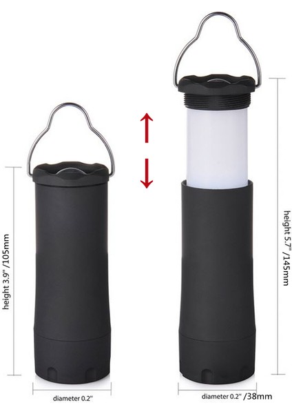 Mini Küçük Taşınabilir Su Geçirmez 1 W 3 Modu Kanca Kamp LED Fenerler Açık El Fenerleri Malzemeleri Değiştirilebilir Piller (Yurt Dışından) fırsatları