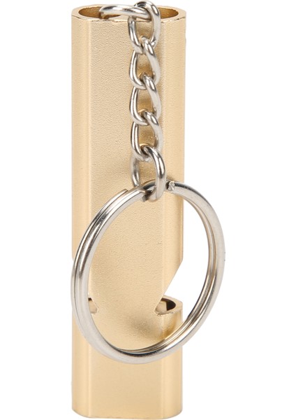 Anahtarlık Kamp Çift Tüpler Aracı Altın ile Açık Survival Düdük (Yurt Dışından) modelleri