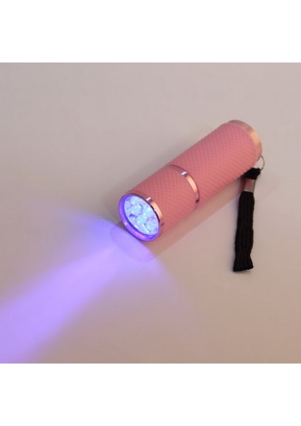 Mini El Feneri LED El Feneri Torch Linterna LED Mor Işık El Feneri Montajı - Pembe (Yurt Dışından)