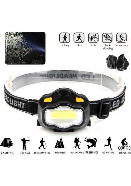 Cob Açık Far Balıkçılık Günlük Taşıma 3W Güçlü Işık Kamp Far Acil Uygun Aydınlatma Sıcak Satış Açtı (Yurt Dışından) modelleri