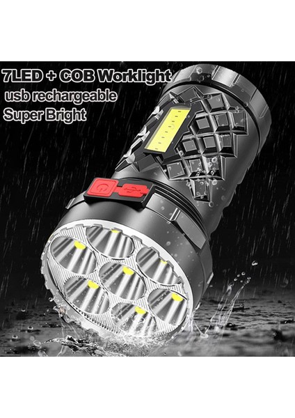 Parlak LED El Feneri Cob Yan El Feneri USB Şarj Edilebilir Dahili Pil El Feneri Kamp Yürüyüş Balıkçılık Için (Yurt Dışından) fiyatları