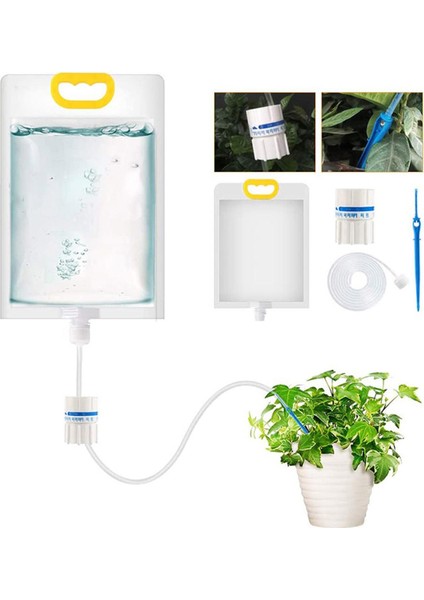 3.5l Bitki Sulama Torbası Otomatik Sulama Torbası Ayarlanabilir Bahçe Saksıları Damla Podazz (Yurt Dışından)