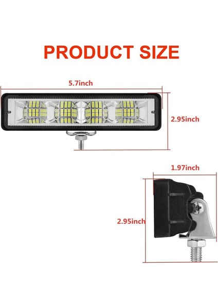Zoroom Su Geçirmez LED Tekne Işıkları, 6 Inç Deniz Güverte Iskele Işık Tekne Sel Yayıcı Işık Çubuğu, Tekne Farları, Kıç Işık (Yurt Dışından) modelleri