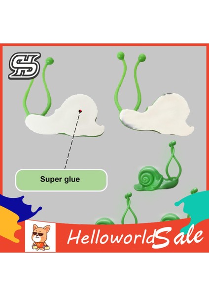 Helloworld Bitki Fikstür Klipsi Sevimli Şekil Punch-Ücretsiz Bitki Fikstür Kelepçesi (Yurt Dışından)